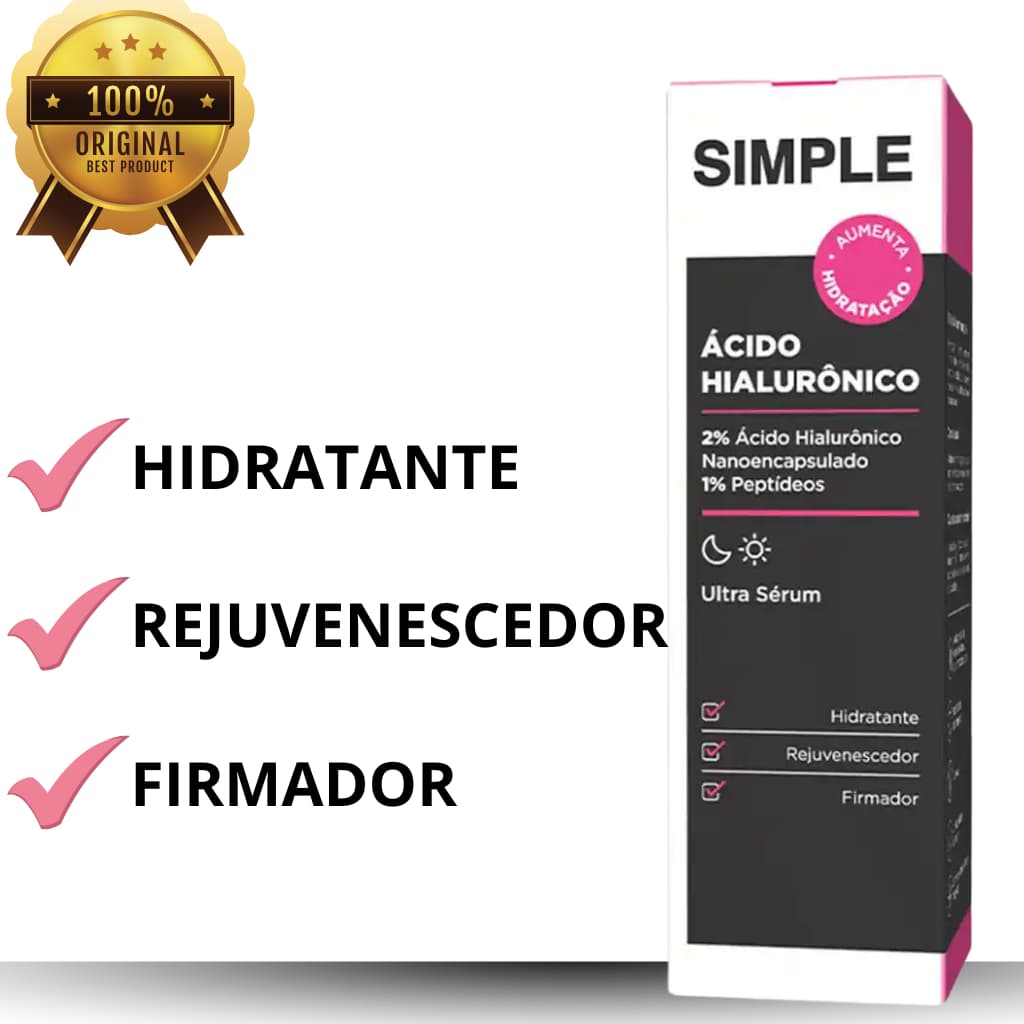 ULTRA SÉRUM ÁCIDO HIALURÔNICO SIMPLE 30ML