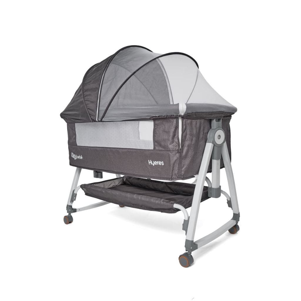 Berço Moisés Bebê Hyres Suporta 20kg Lateral da Cama Balanço Altura Ajustável Anti Refluxo Mosquiteiro Rodinhas Portátil