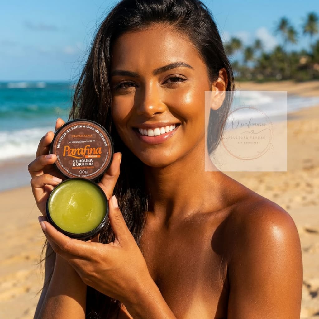 Parafina Bronze Morena Jambo | Pele Dourada e Macia | Brilho, Hidratação e Proteção Solar FPS 6 |  Dermacream 80g