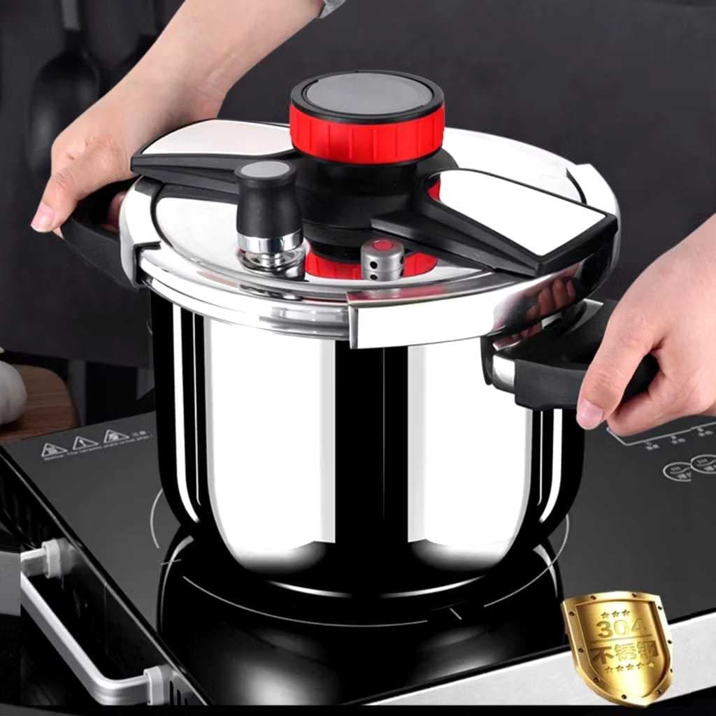 Panela de Pressão 6 Litros Inox 304 Com Trava Anti Explosão