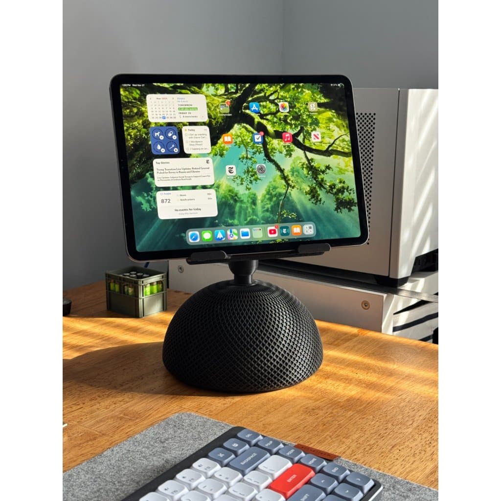 Suporte para iPad - Design Inspirado no iMac Retrô
