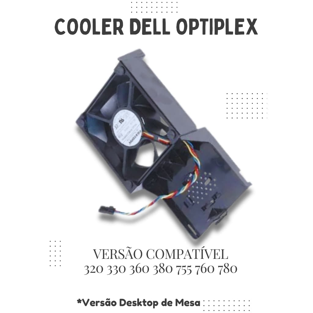 ❄️🖥️ COOLER DESKTOP DELL ORIGINAL | COMPATÍVEL OPTIPLEX 320 / 330 / 360 / 380 | SILENCIOSO ❄️🖥️