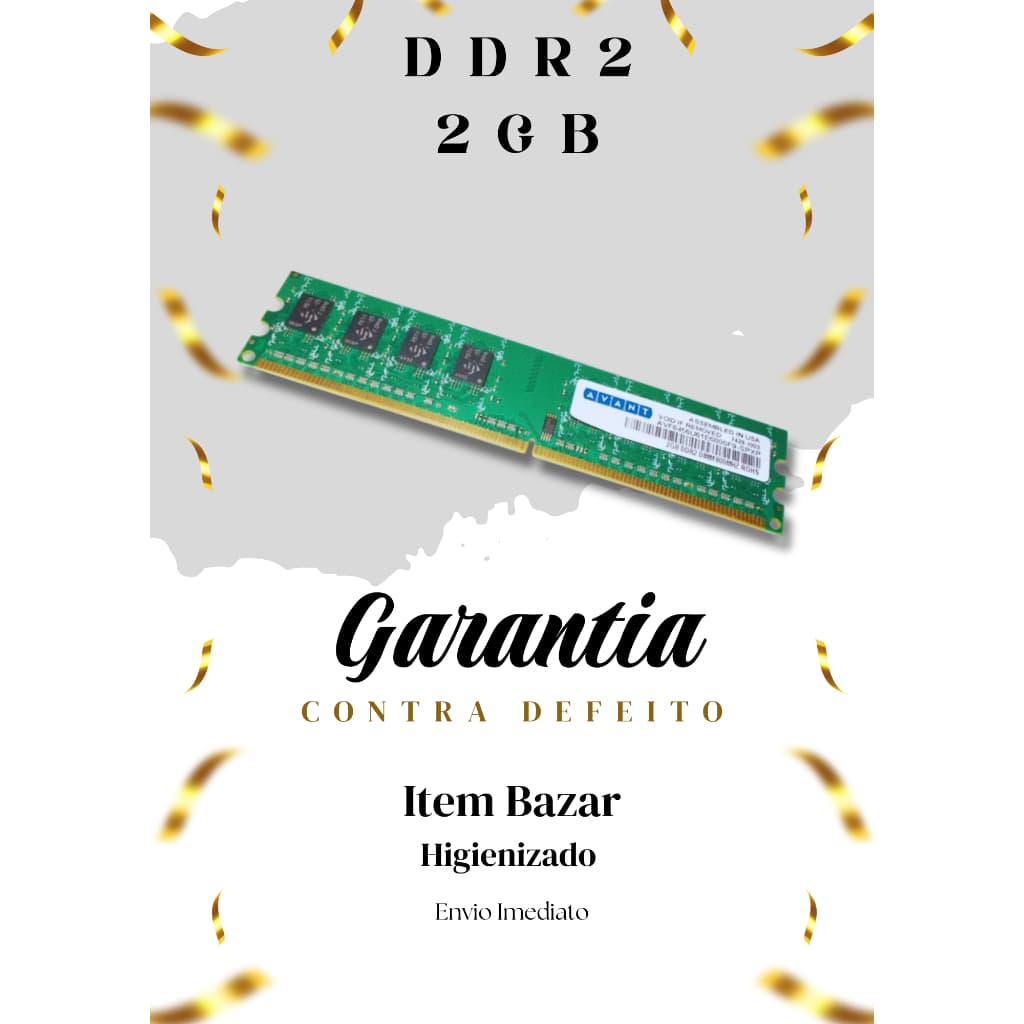💾🖥️ MEMÓRIA RAM AVANT 2GB DDR2 533MHz | PC DESKTOP | MODELO AVF6456U61E4533FK-SPHP 💾🖥️