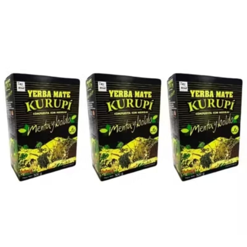 ERVA MATE KURUPI KIT 3 PCT C/500 G