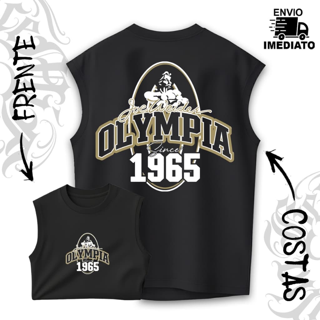 Camiseta Regata Oversized Treino Machão ''OLYMPIA 1965'' Premium Academia Envio Imediato - 43