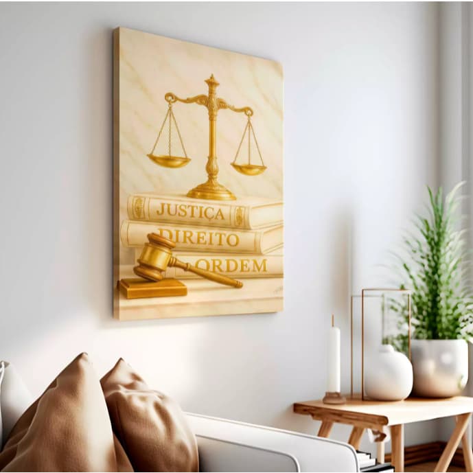 Quadro Decorativo: Direito, Justiça, Advocacia, Designer Gráfico, Decoração, modernidade, Progresso.