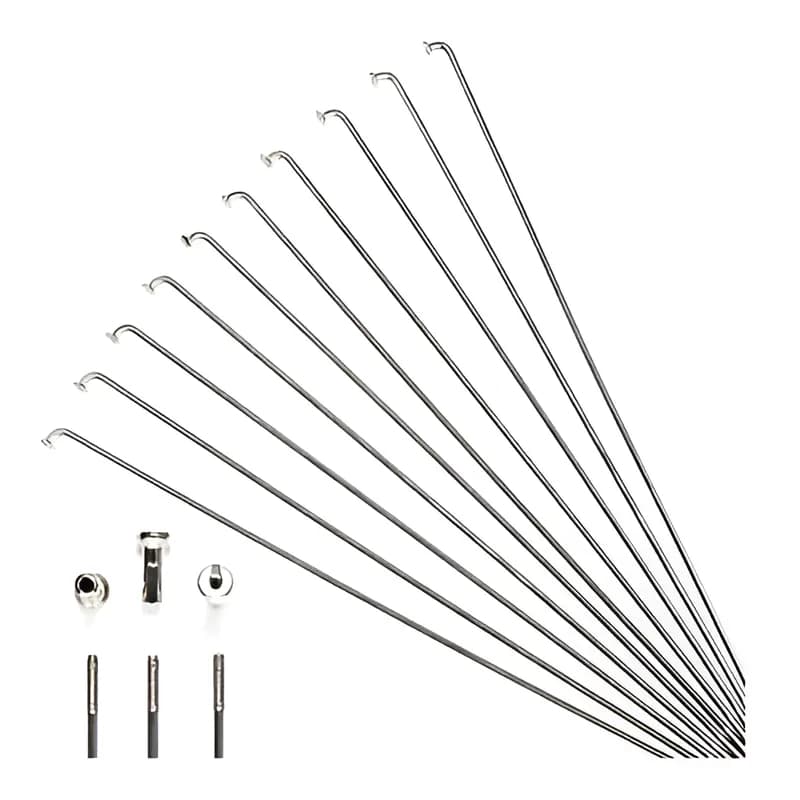 Raio Bike Aro 24 Duplo Grosso Inox Natural 240mm X 2,5mm 36
