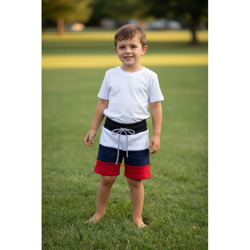 Bermuda Moletom Infantil Masculina 100% Algodão Shorts Menino Confortável Reforçada com Cordão