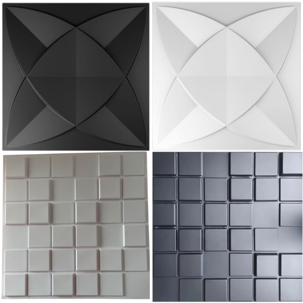 Kit Placas PVC 3D 25x25cm Decoração Parede Para Sala Quarto Cozinha