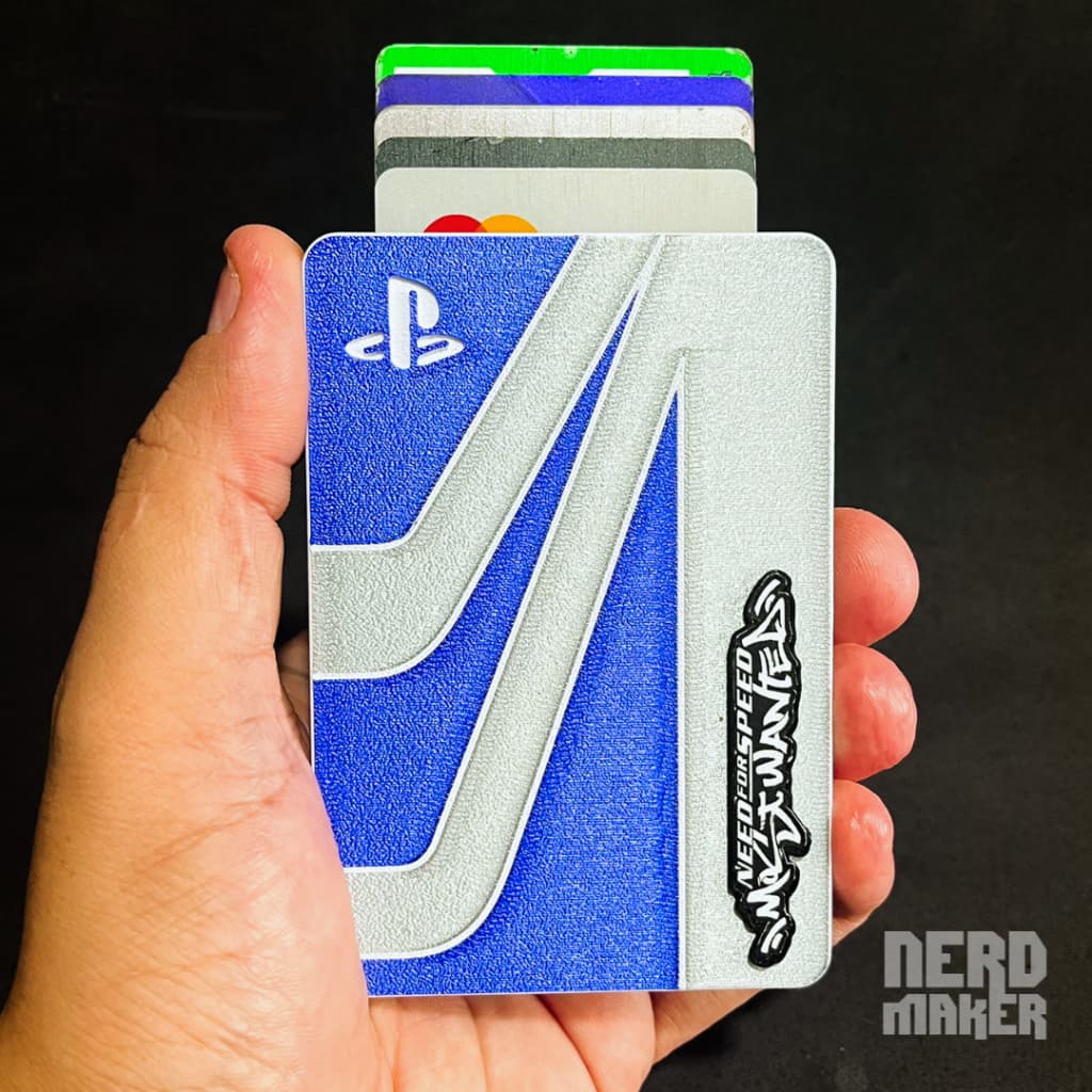 Carteira Porta Cartão Modelo NFS MOST WANTED Gamer Compacta Masculina Feminina