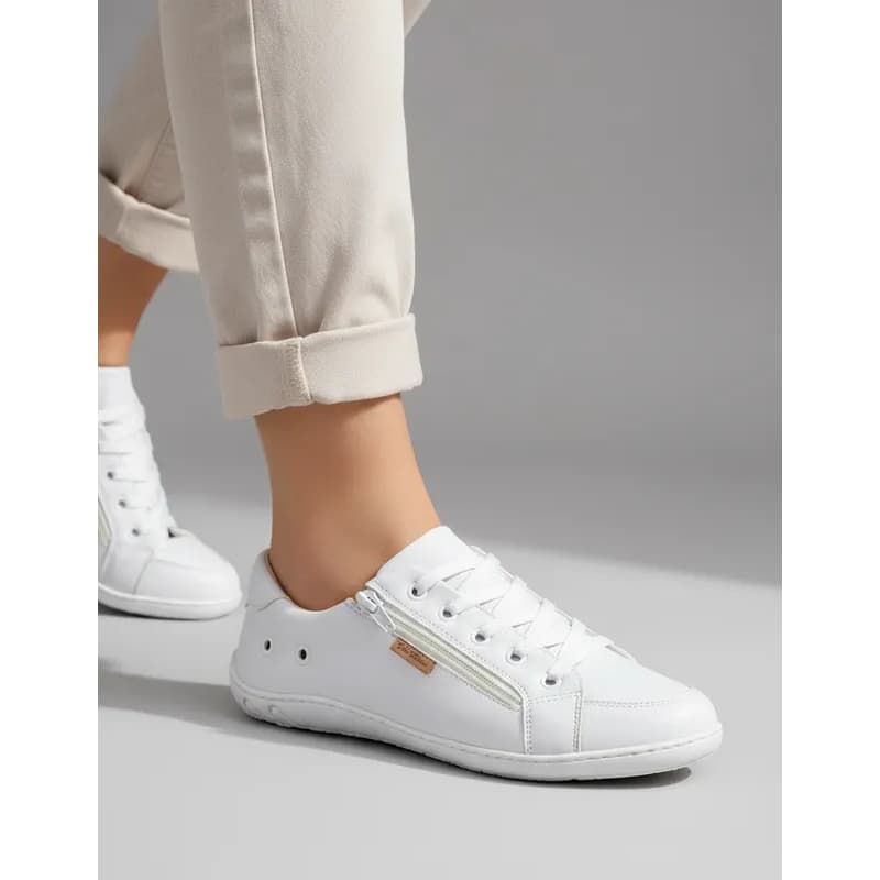 Tênis Sapatênis Casual Branco Feminino Confortavél Lançamento