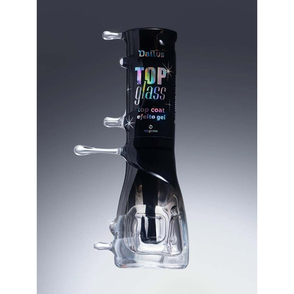 Top Glass Dailus - Top Coat Efeito Gel Sem Cabine 8ml Transparente