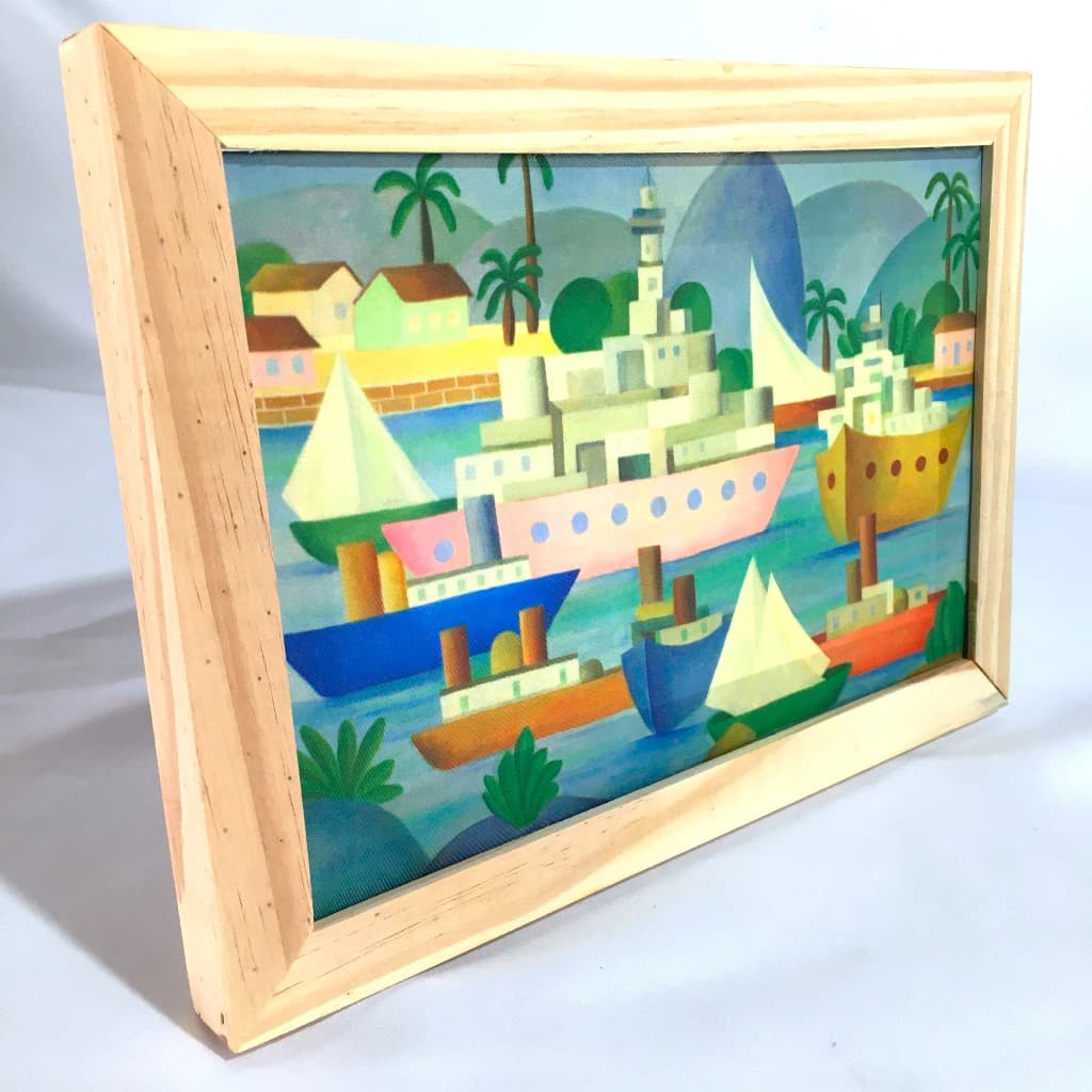 Quadro Tarsila do Amaral Porto 1953 Arte Moderna em Tela Acetinada