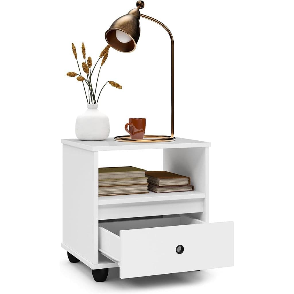 Mesa de Cabeceira Mudo Box com Gaveta Nicho Cama Quarto, QUEIMA DE ESTOQUE!!