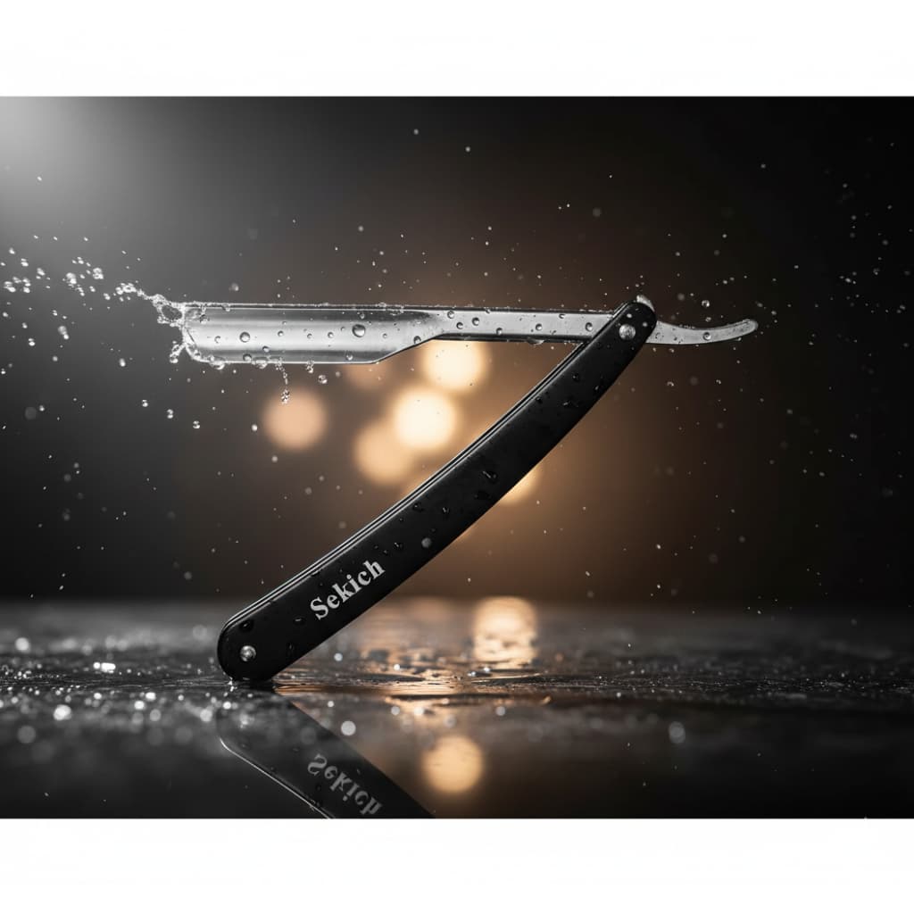 KIt 2 Navalhete Profissional De Barbeiro Aço Inox Premium - Navalha De Barbear Para Acabamento E Barba Completa