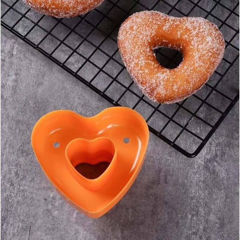 Modelador Cortador Donuts Coração Confeitaria