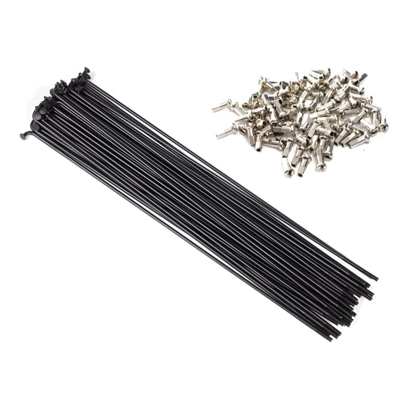 Raio Bike Aro 26 Aço 263mm X 2.5mm Grosso Preto 36un