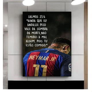 Placas Decorativas Jogador Futebol Do Neymar Jr Quadros Do Ney