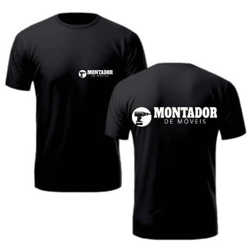 Camiseta Uniforme Montador De Móveis - Preta - GG