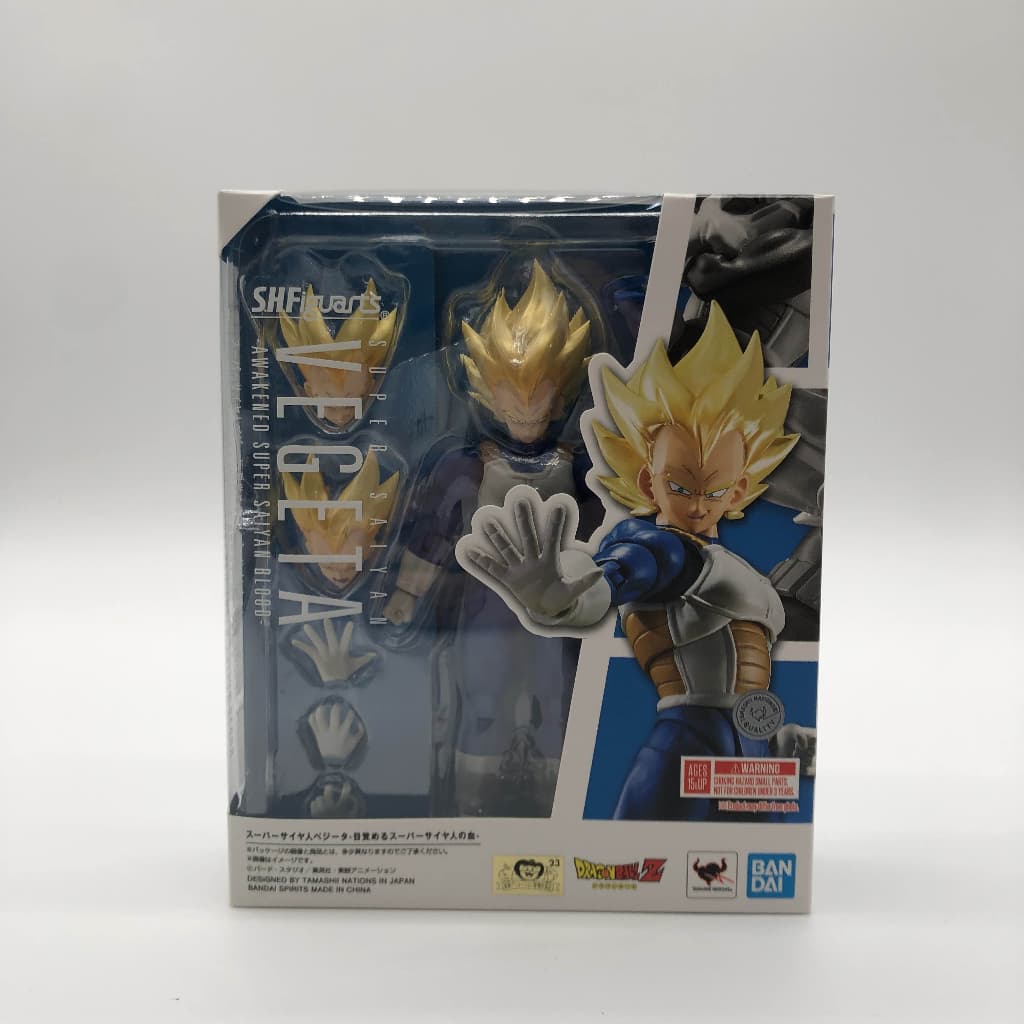 TAMASHII NATIONS S.H.Figuarts Dragon Ball Z Super Saiyan Vegeta - Despertar do Sangue Super Saiyan - Figura articulada
