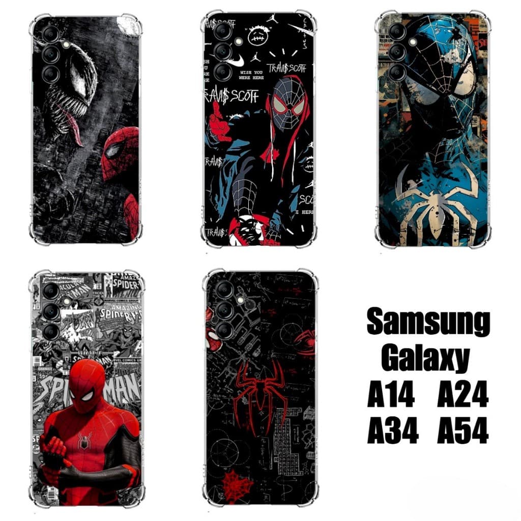 Capinhas Cases TPU Capas de Celular Samsung Galaxy A14 A24 A34 A54 Homem Aranha Spiderman Morales