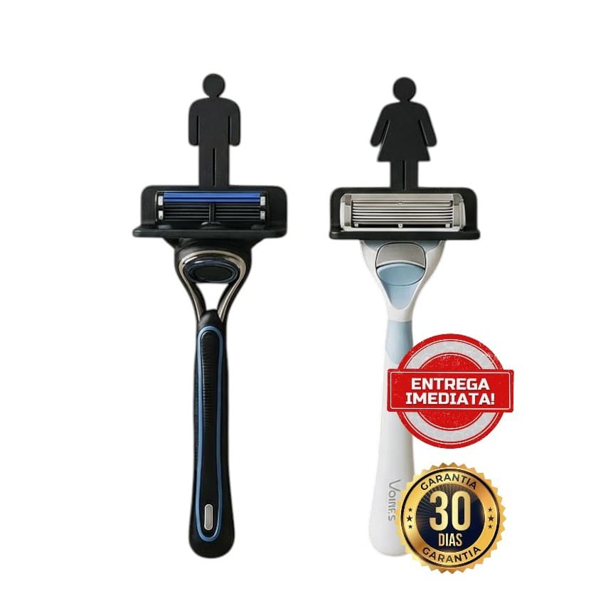Suportes de barbeador masculino e feminino