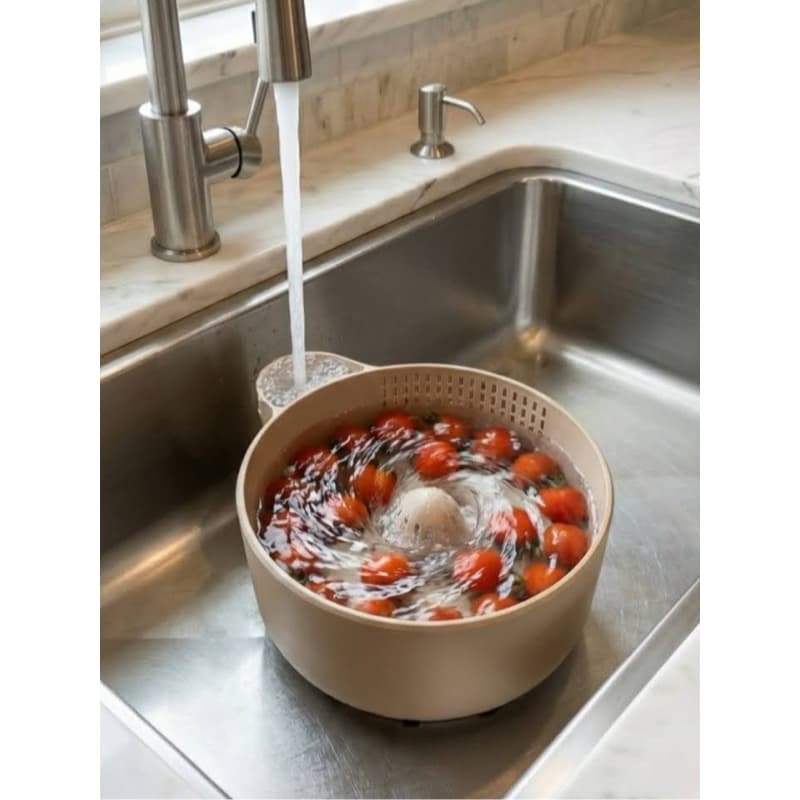 Lavador automático de frutas, Legumes,verduras,vegetais e arroz - ideal para a sua cozinha