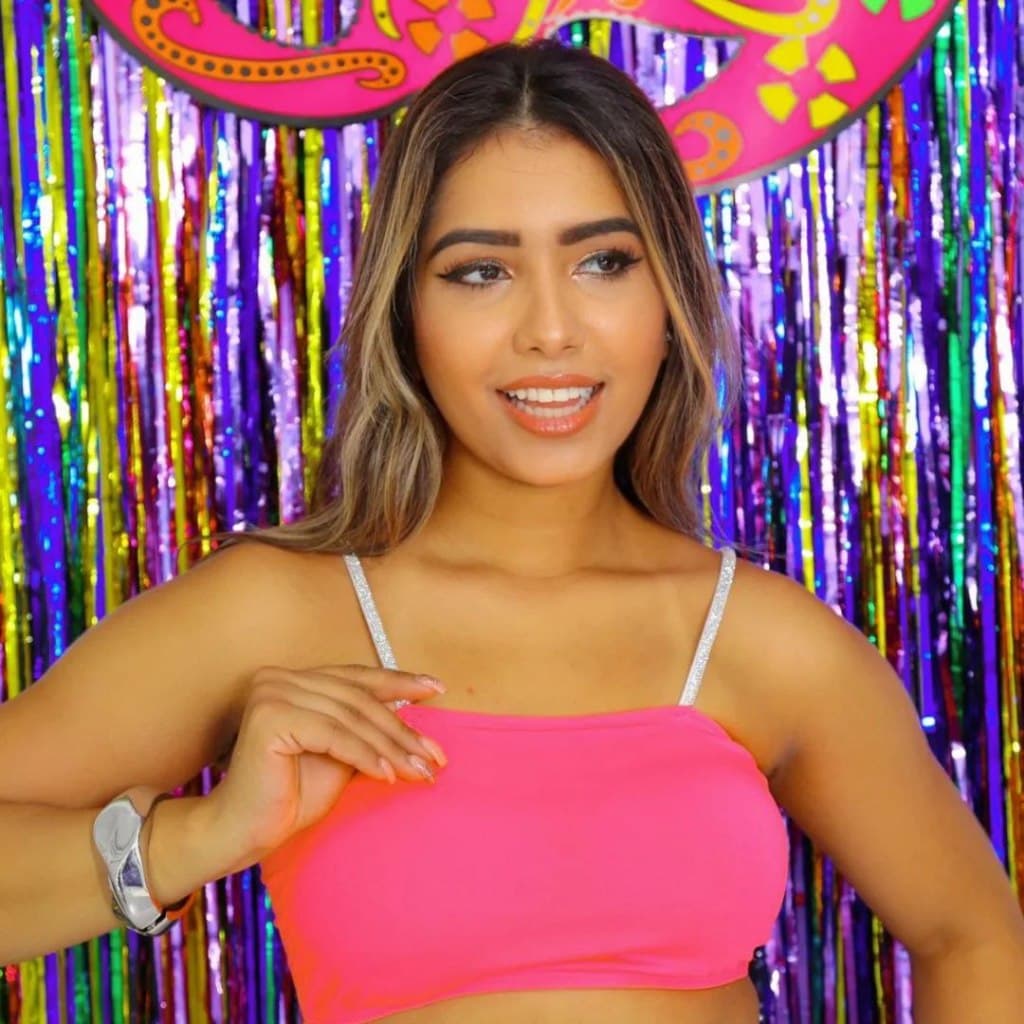 Top Faixa com Alça de Strass e Bojo
