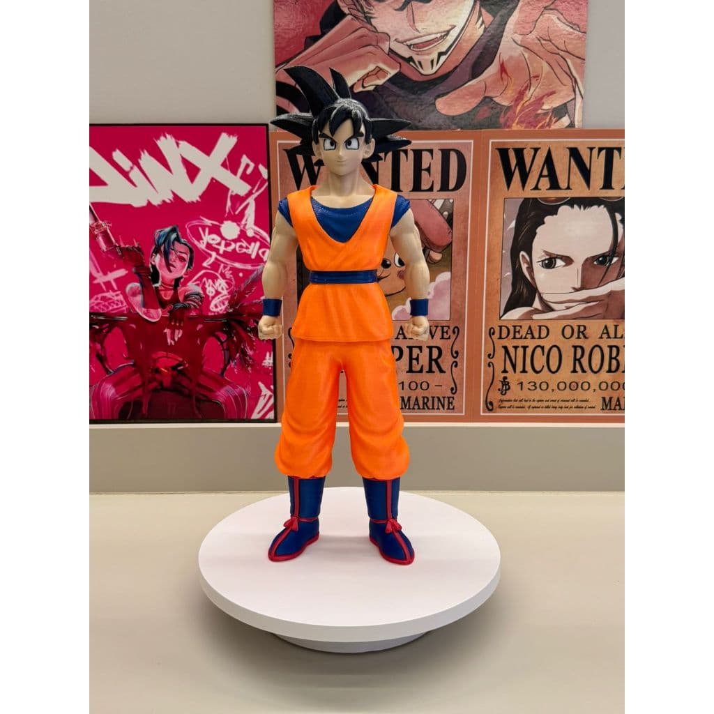 Goku Clássico Dragon Ball Z – Action Figure Fanart 3D Premium | Peça de Colecionador