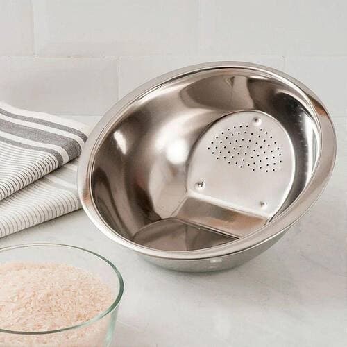 Escorredor De Arroz Em Aço Inox 20cm