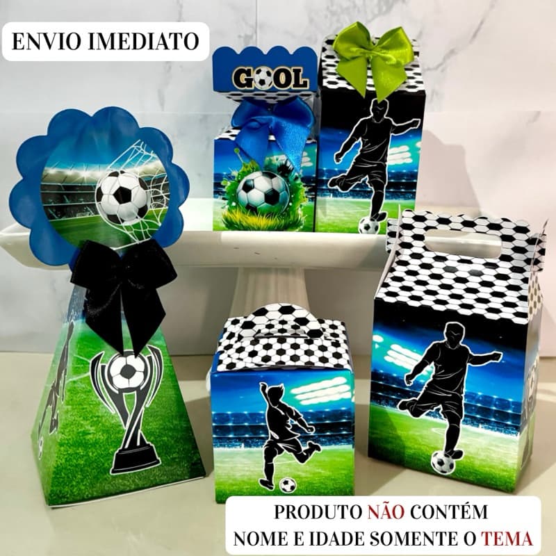Kit Personalizados Futebol Times Copa Bola \ Festa \ Lembrancinha\ Aniversário \ Pegue e Monte \ Mimo Pronta Entrega