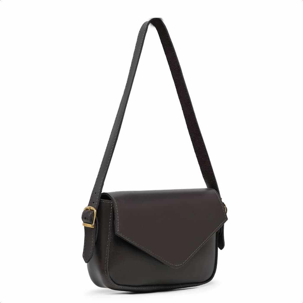 Bolsa Feminina Pequena de Ombro Baguete Preto Leve Versátil e Prática Casual