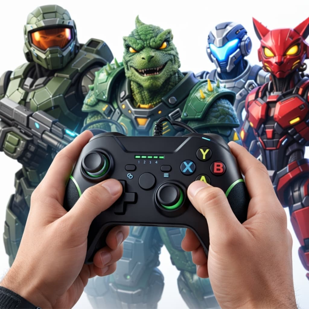 Controle Xbox One Pc Usb com fio Joystick compativel para xbox