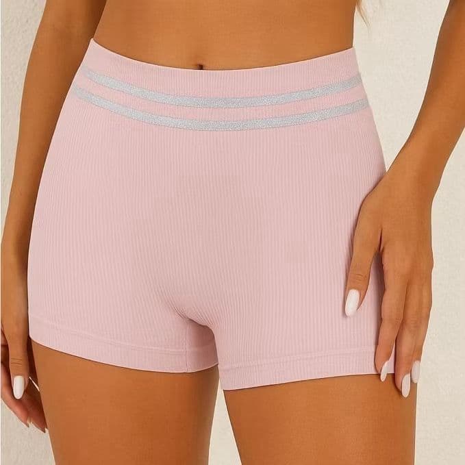 Kit 3/5/7 Calcinhas Boxer Canelada Shortinho Sem Costura Cueca Feminina Poliamida Importada