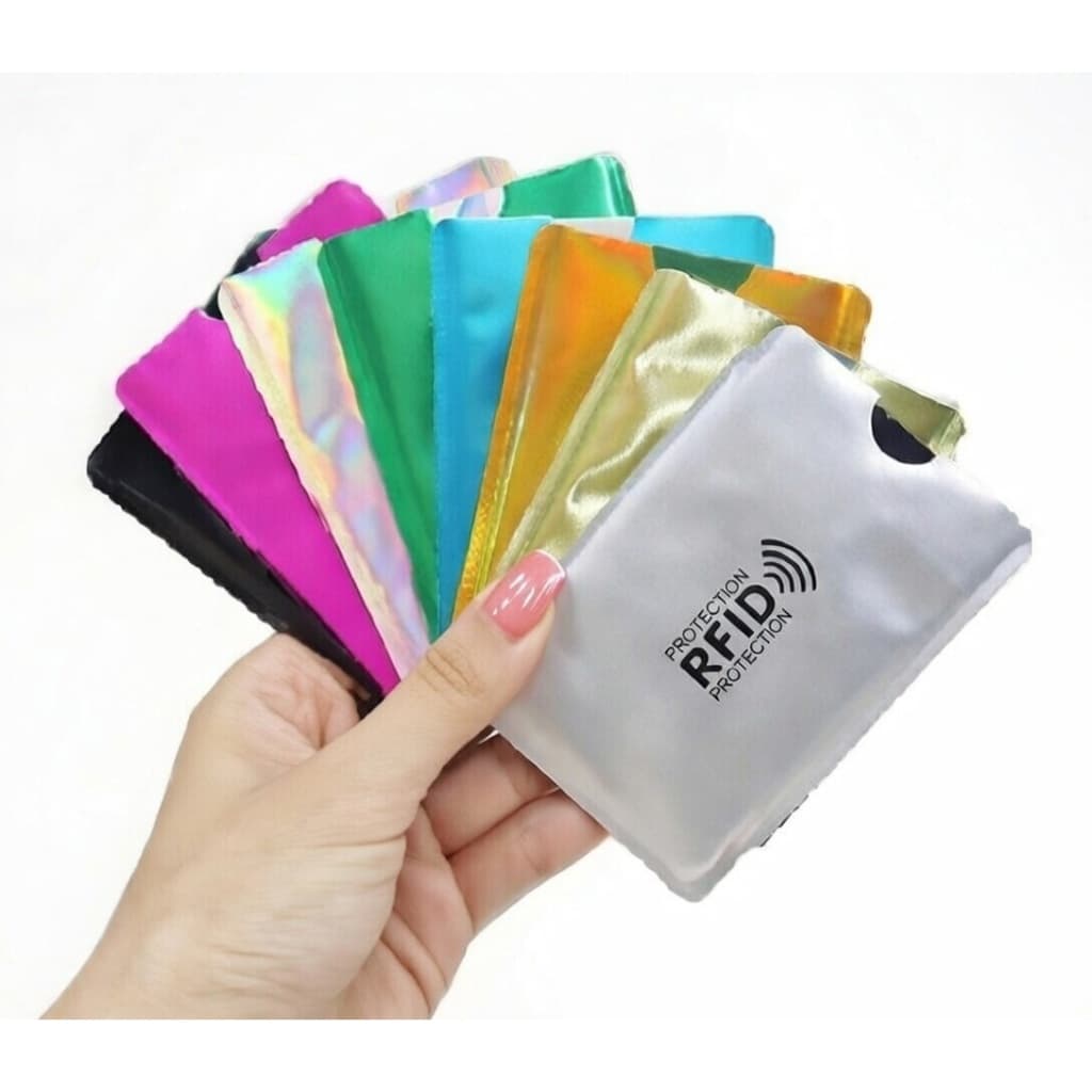 Kit 10 Capinhas Protetor de Cartão Anti Furto Sortido RFID