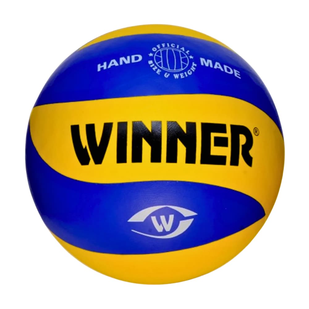 Bola De Vôlei Winner Sintética Azul/Amarelo Profissional Quadra