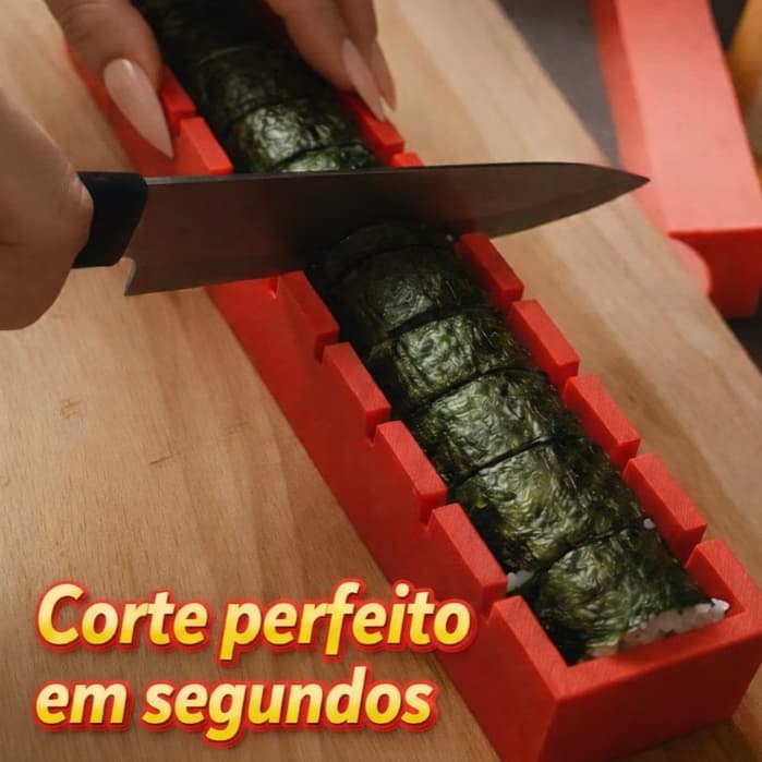 Molde para Cortar Sushi Prático e Rápido Cortador de Sushi Manual