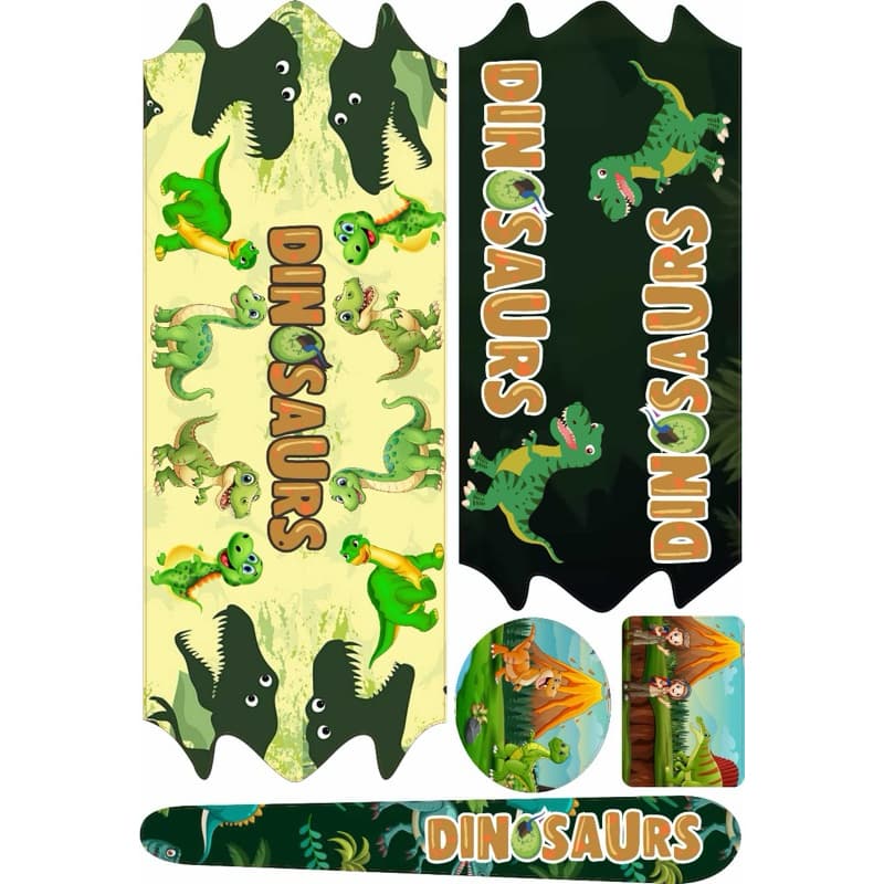 Adesivo para bicicleta infantil DINOSSAUROS | Aro 12,16, 20 e 24