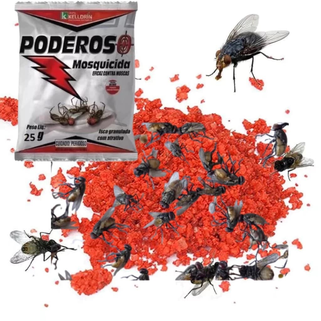 Mosquicida Atrativo para moscas granulado Acabe com as moscas agora! Cozinha jardim Pet shop