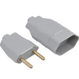 Kit Extensão de Tomada Plugue Macho e Fêmea 10A 20A Desmontável 250V Branco [Envio HOJE]