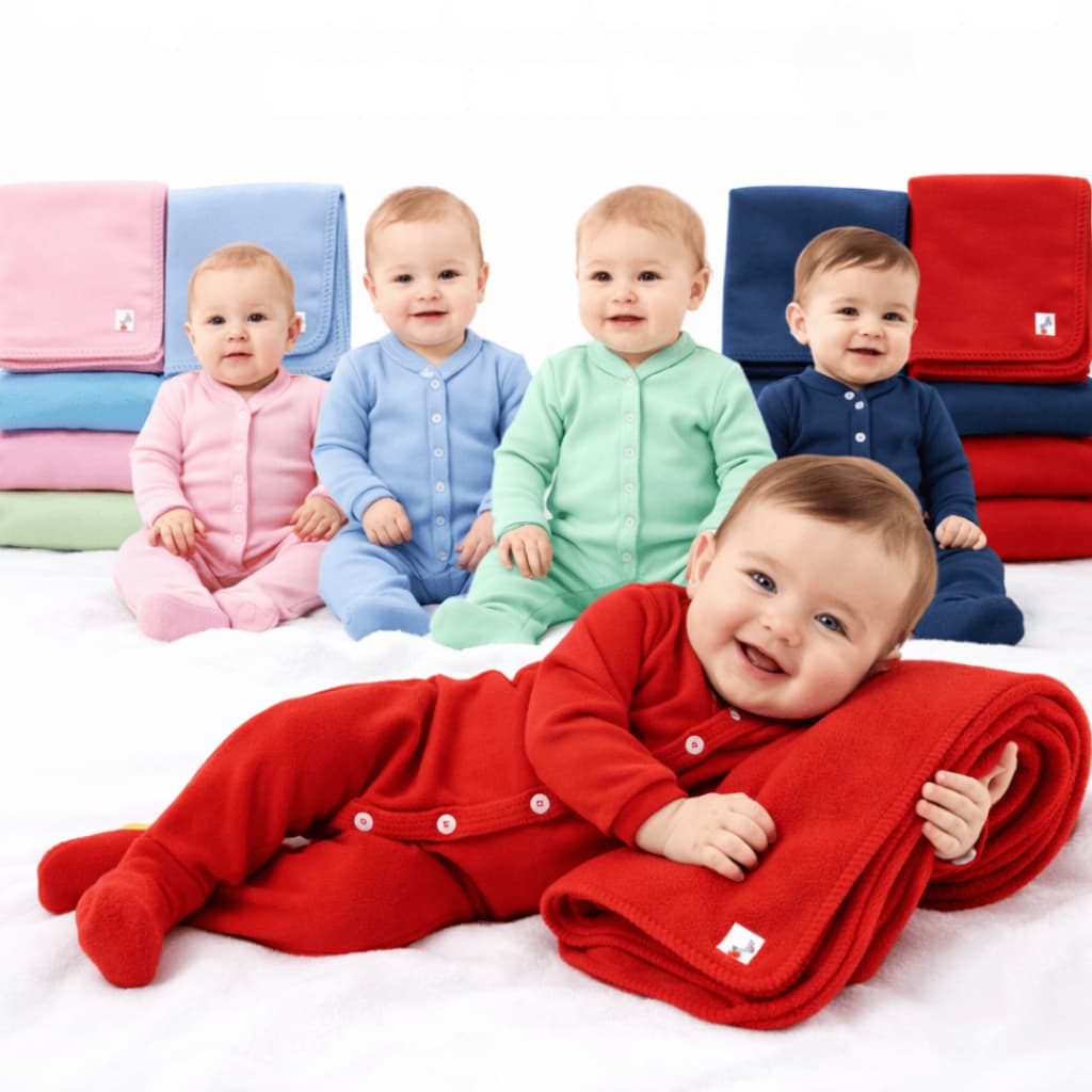 Kit Maternidade Bebê Macacão Manga Longa + Manta 100% Algodão - Menino Menina Unissex