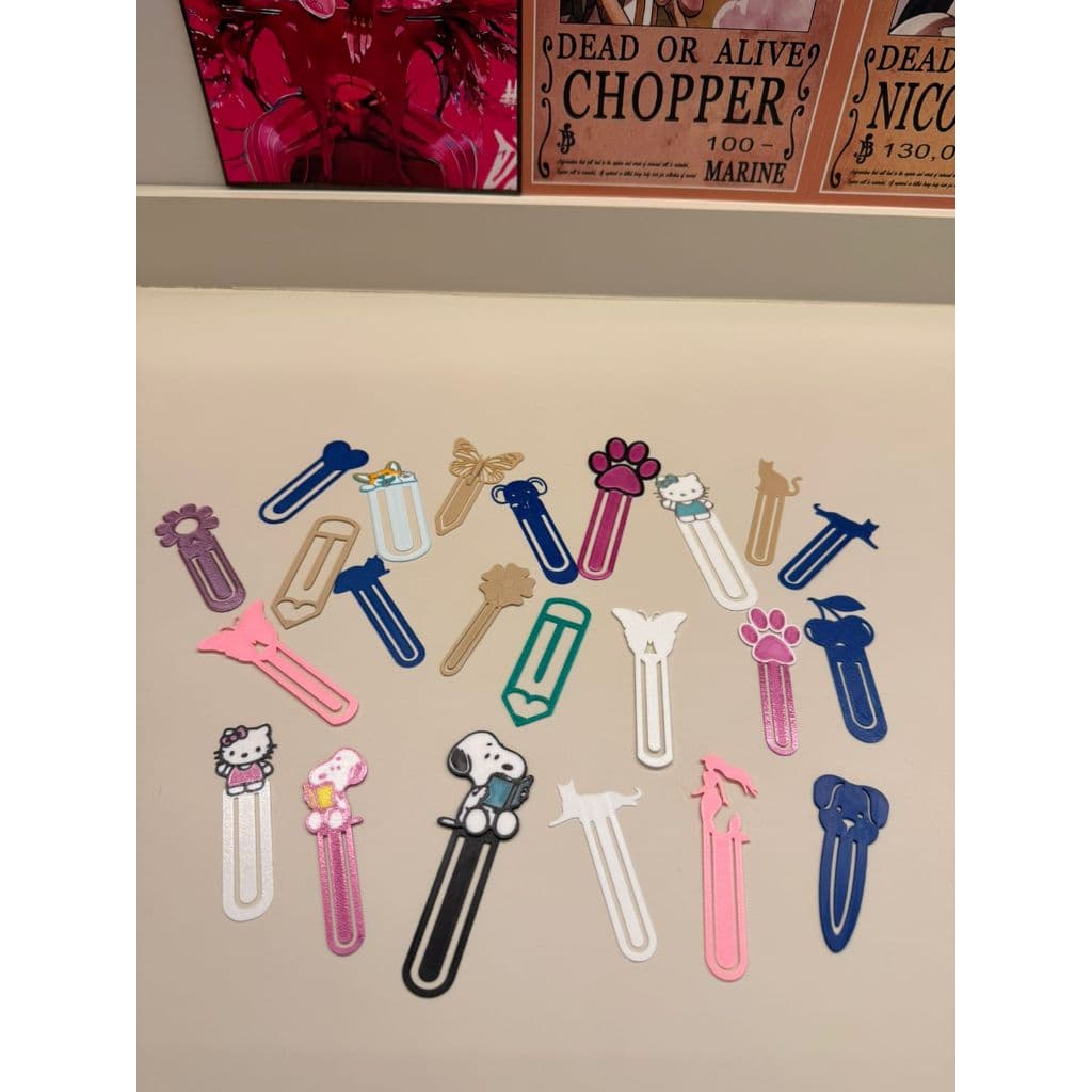 Marcador de Livro Criativo – Kit 5 Unidades Sortidas | Bookmarker Divertido, Fofo e Coloridos