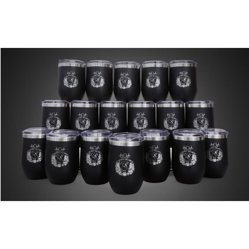 kit 100 copos para brindes Personalizados batizados casamento confraternização com tampa aço inox