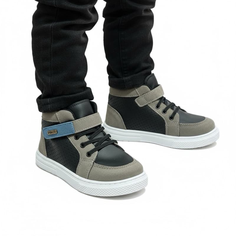 Tênis Infantil Menino Cano Alto Style – Conforto e Estilo para os Pequenos