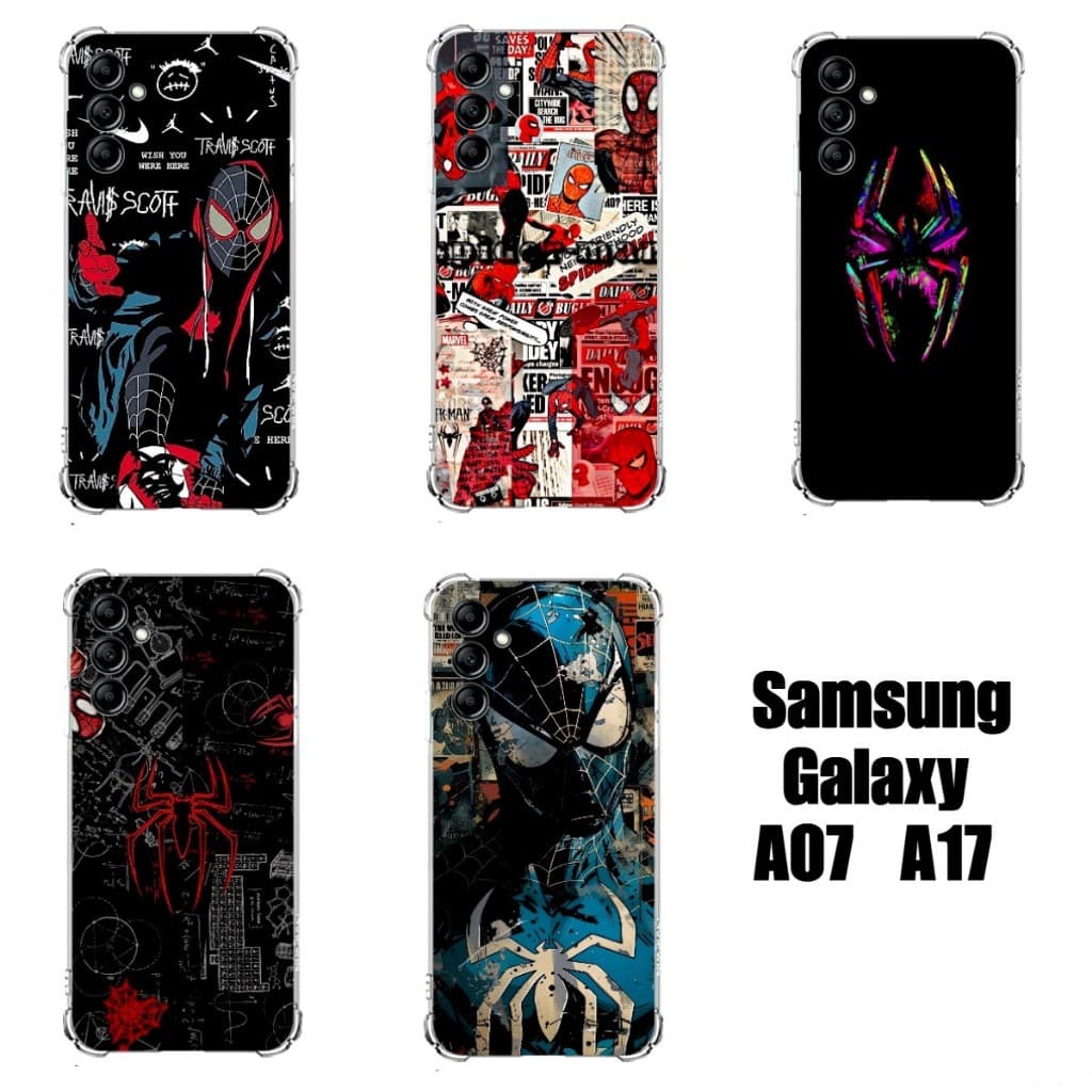 Capinhas Cases TPU Capas de Celular Samsung Galaxy A07 A17 Homem Aranha Spiderman Miles Morales