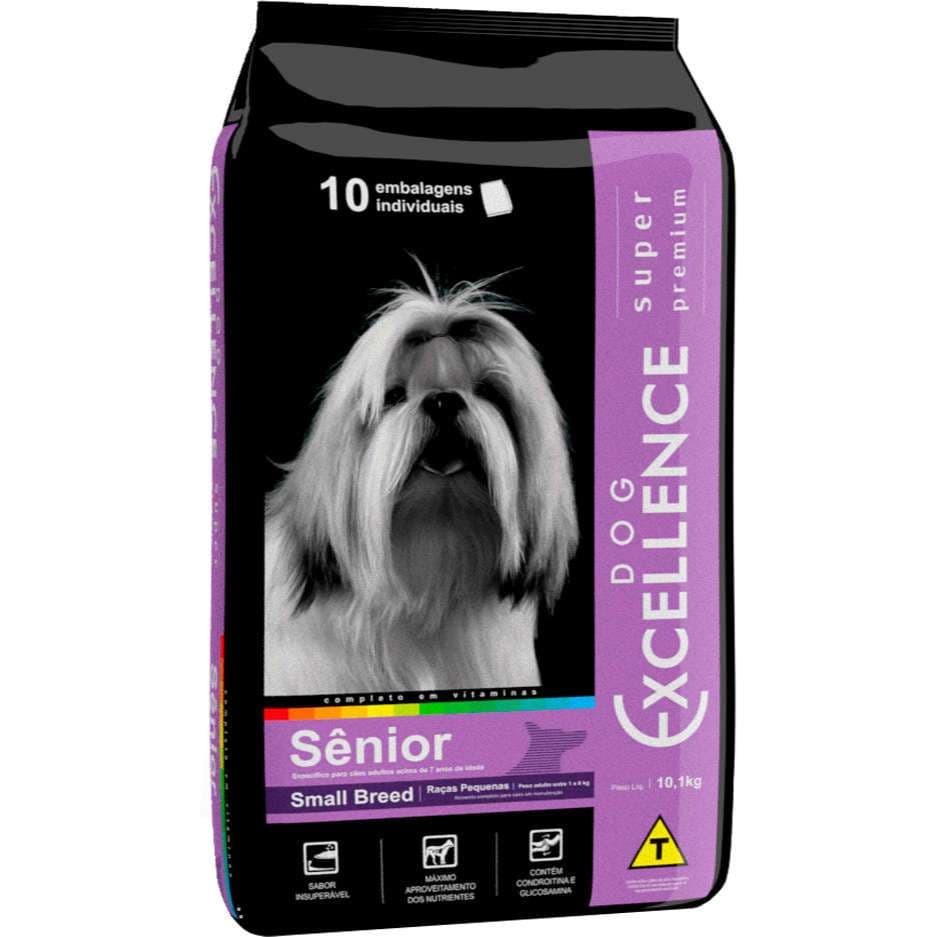 Ração Dog Excellence Super Premium Cães Sênior Raças Pequenas 10.1 Kg