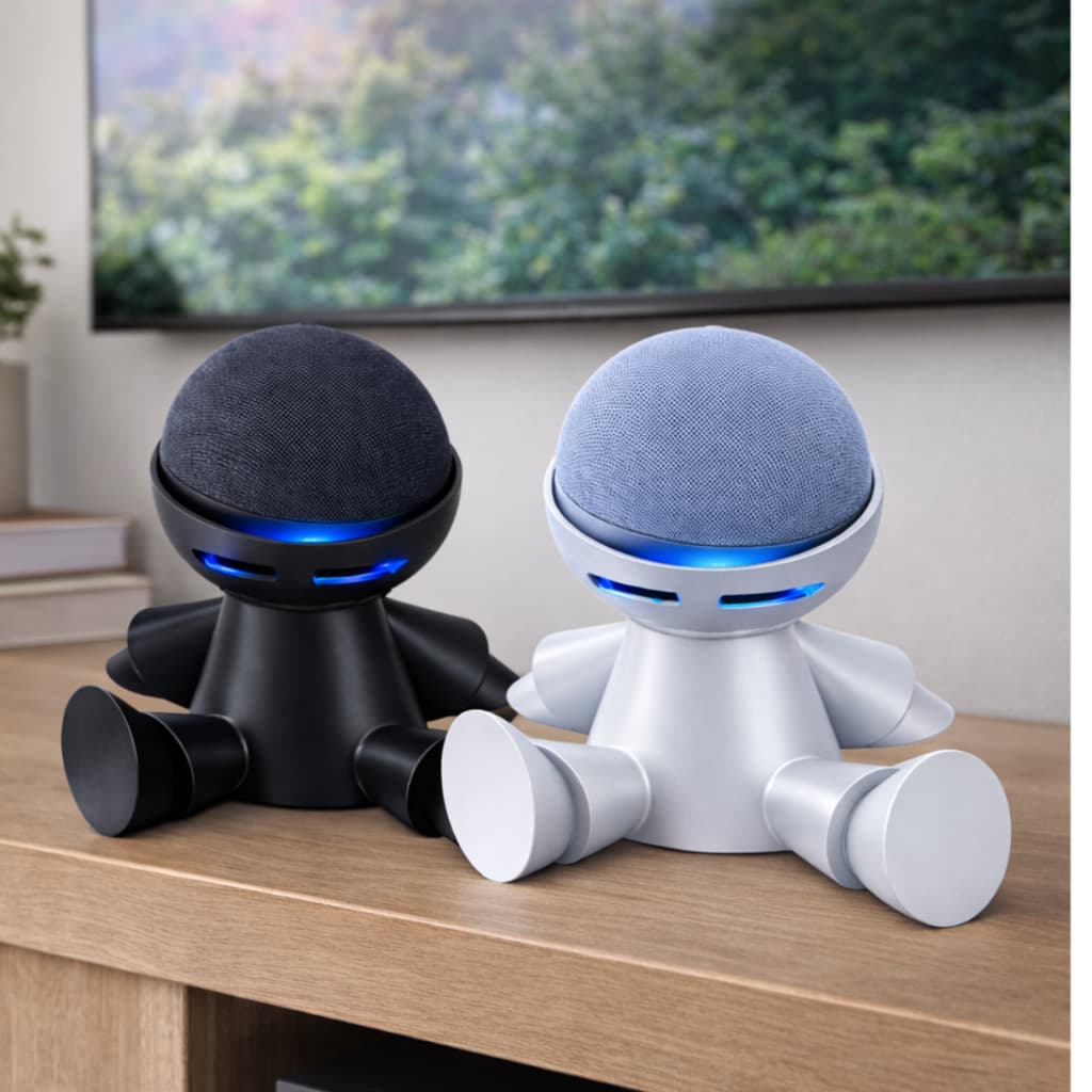 Suporte Robô Sentado Com Traje Espacial para Echo Dot Alexa 4ª e 5ª Geração Alexa