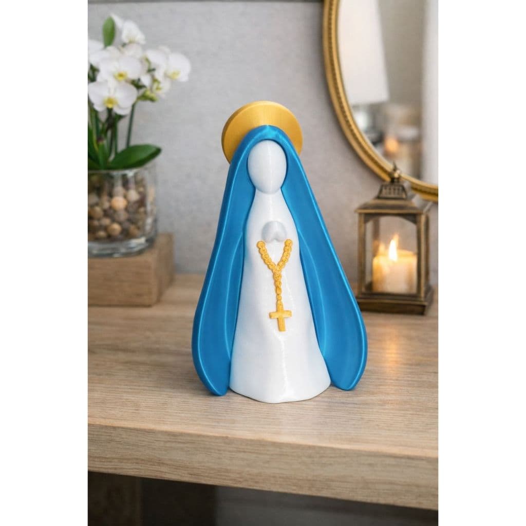 Imagem nossa Senhora de Aparecida minimalista, Fé, Proteção, devoção, oração, bênção, lar.