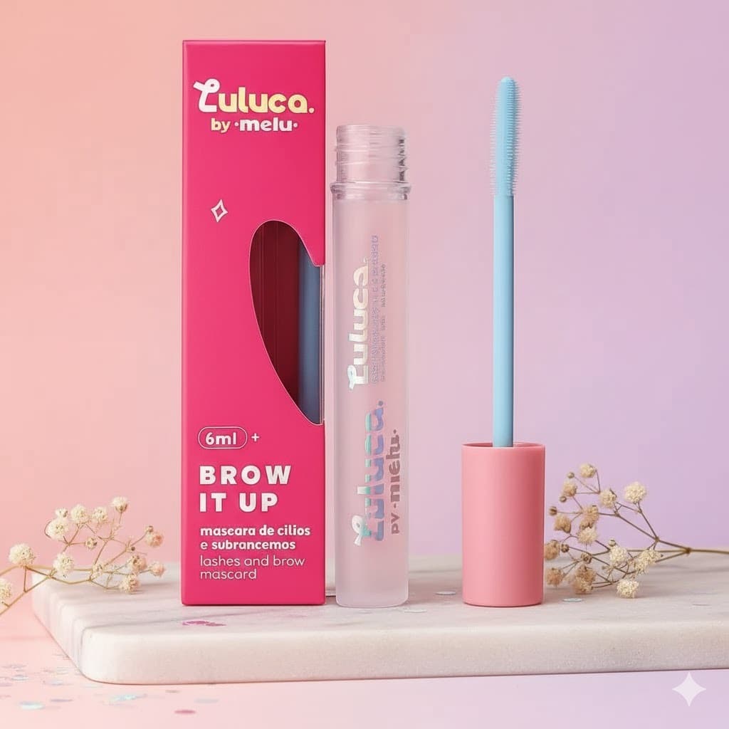 Máscara De Cílios e Sobrancelhas Luluca By Melu Brow It Up So Cristal