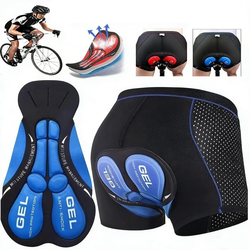Calça Short Ciclista Com Gel Respirável À Prova De Choque 5d/3d Calções De Ciclismo De Montanha E Estrada
